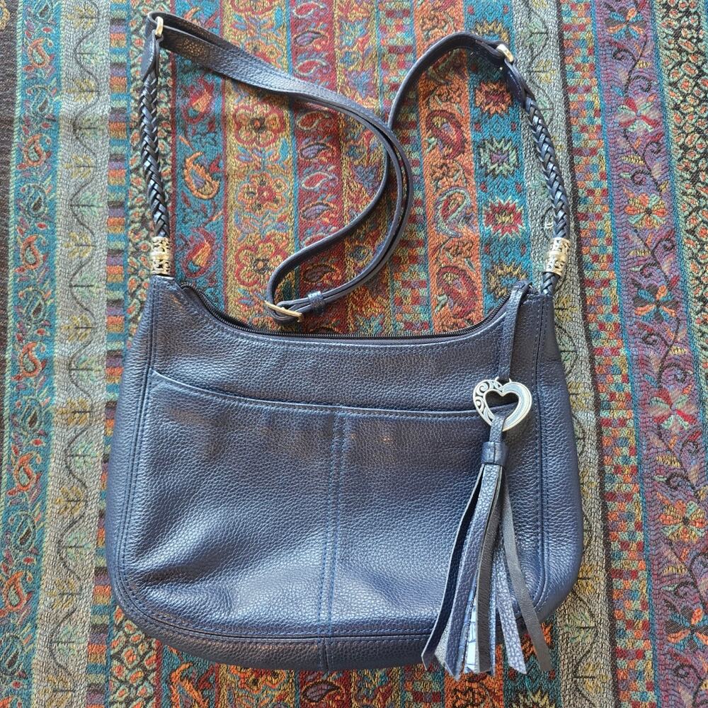 Brighton Leather Navy Blue Cross Body E743090
